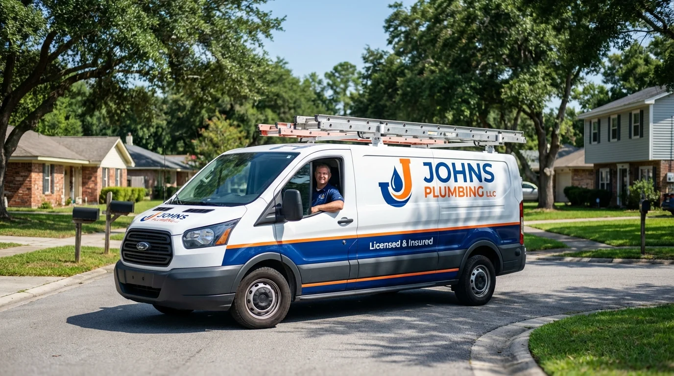 Johns Plumbing LLC service van in Chama, NM